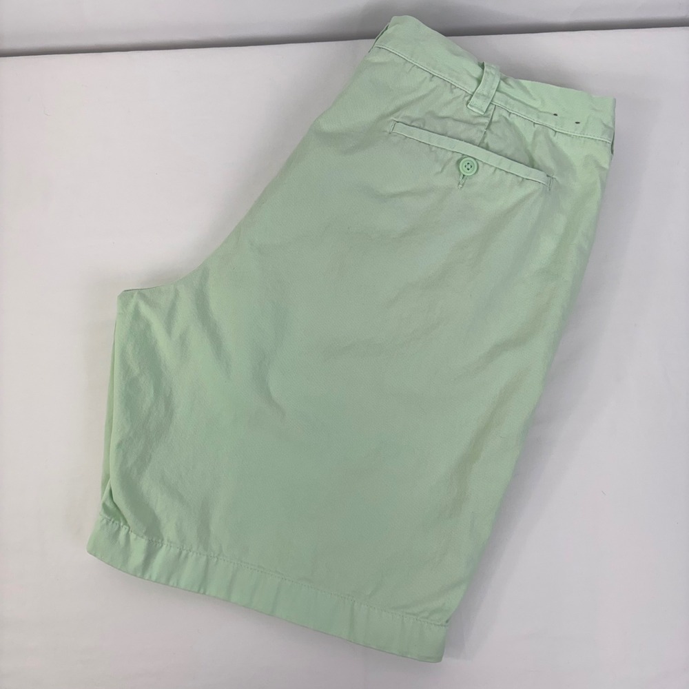 J.Crew Stanton Short Mens 38 Mint Green 100% Cotton Chino Shorts 9 Inch Inseam